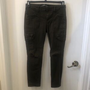 Express Olive Green Cargo Pants